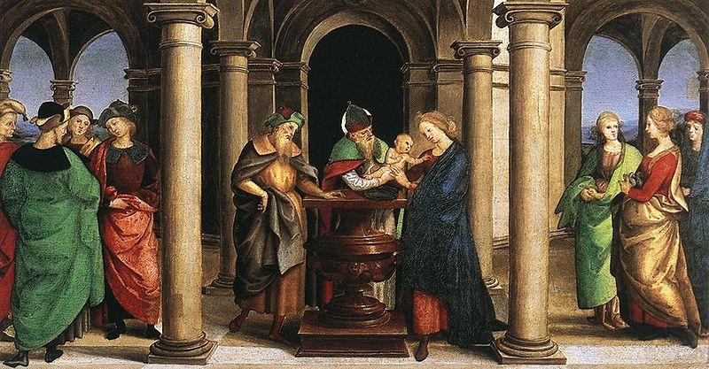 The presentation in the temple, RAFFAELLO Sanzio